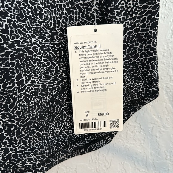 Lululemon Sculpt Tank II - NWT! - Picture 3 of 8